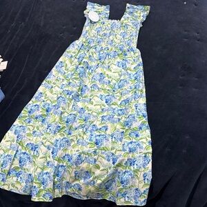 Hill House Ellie Nap Dress Blue Hydrangea Small NWT